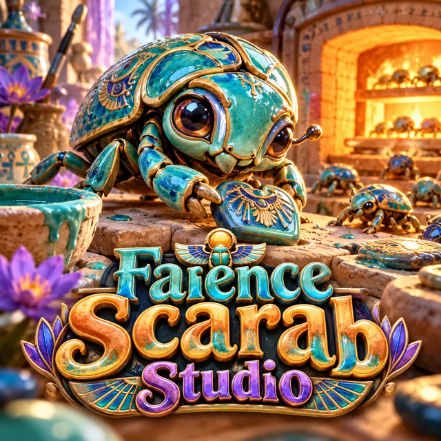 Faience Scarab Studio